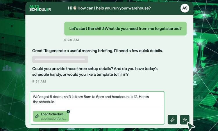 AI agent from AutoScheduler, which can help improve labor efficiencies. 